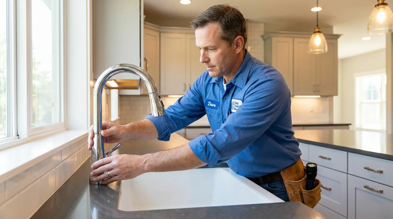 Kitchen faucet installation by Johns Plumbing LLC in Missouri City