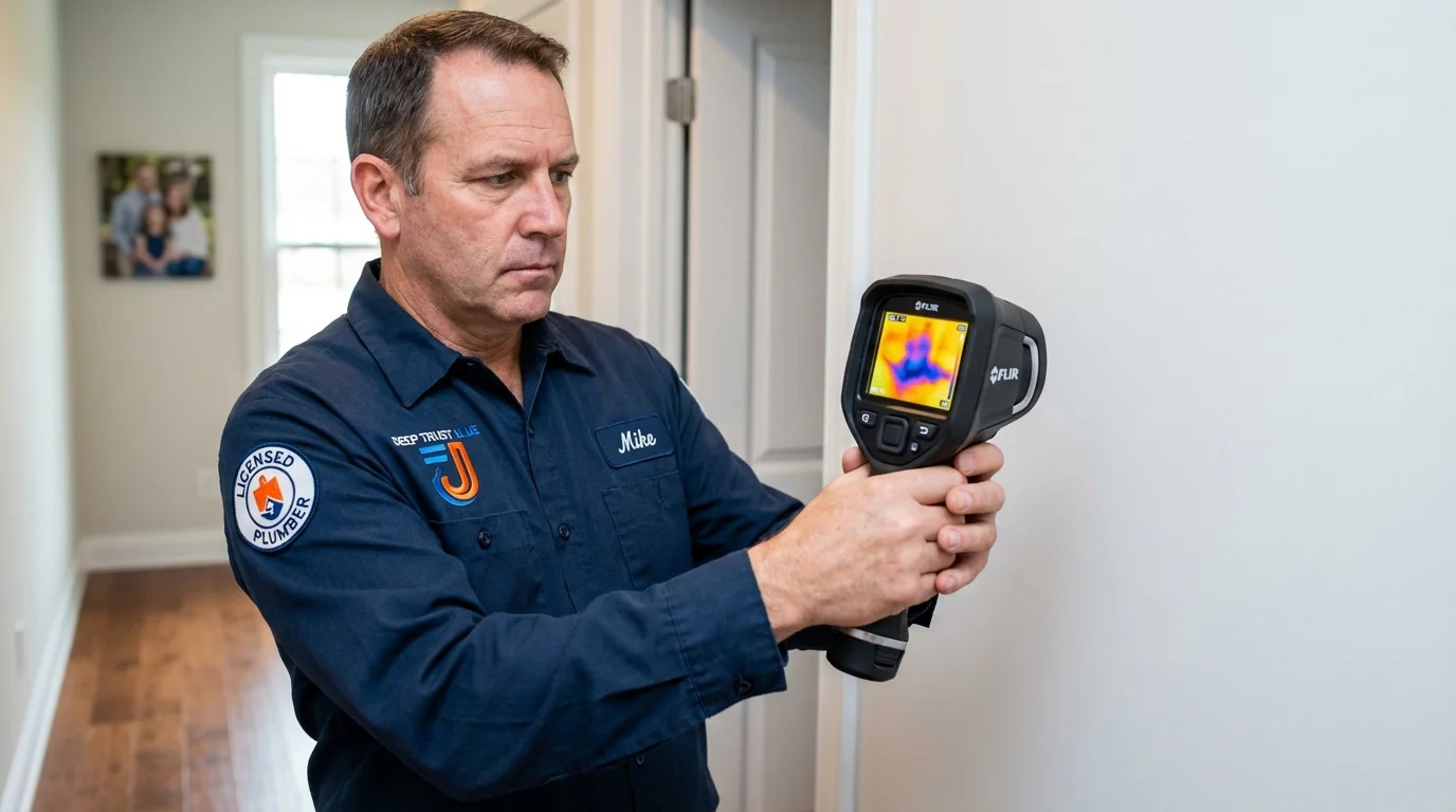 Thermal imaging leak detection by Johns Plumbing LLC in Missouri City
